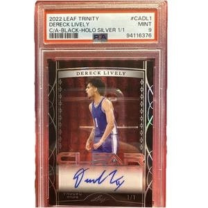2022 Leif, Trinity, Derrick Lively Ca Black Hollow Silver 1/1 Psa 9 - Picture 1 of 3