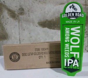 Golden Road Brewing Wolf Among Weeds IPA 8" Bier Zapfhahn Griff L.A. Green Mancave - Bild 1 von 13