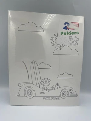 Carpeta de polietileno Paul Frank Julius Mono 3 agujeros portafolio escolar de hidromiel 2011 Foto 1 de 4