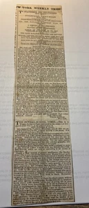 1860 Newspaper Clipping New York Weekly Tribune -slavery - Picture 1 of 6