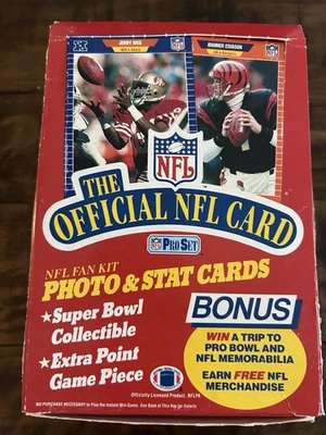 1989 The Official NFL Card Pro Set Serie 1 Tarjetas Coleccionables 36 Paquetes **Leer Foto 1 de 4