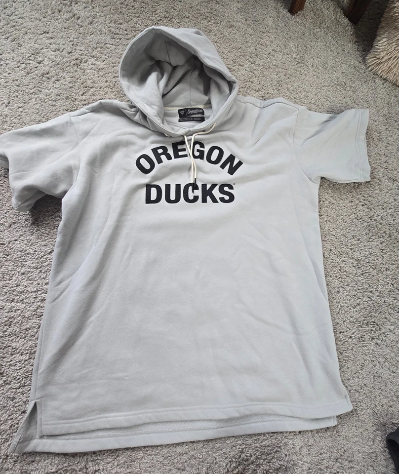 Sudadera con capucha gris XL de manga corta Fanatics Oregon Ducks para hombre Foto 1 de 3