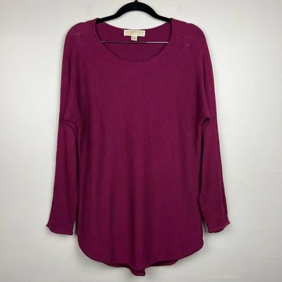 MICHAEL Michael Kors женщин малиновый цвет молнии деталь вязаный свитер размер S - Изображение 1 из 4