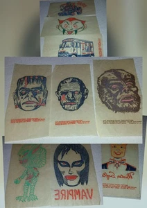 60er Jahre Mr. Softee UNIVERSAL MONSTERS + Bügelset - insgesamt 10 - Bild 1 von 5