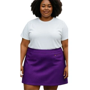 Be Inspired Navy Blue and Purple Golf Skirt Tennis Skort Athletic Skirt Size XL - Picture 1 of 9