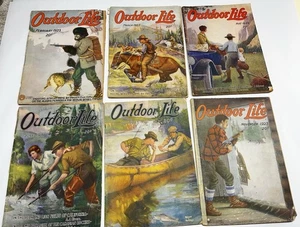 1923 Outdoor Life Magazin - 6 antike / Vintage Ausgaben Feb März Mai Juni Juli Nr - Bild 1 von 15