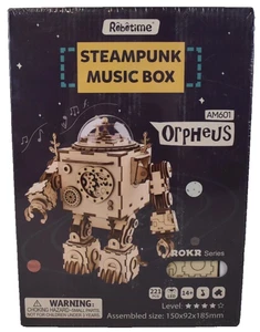 Caja de Música Steampunk Robotime Rork Series AM601 Orpheus Modelo-Nueva/Sellada - Imagen 1 de 2