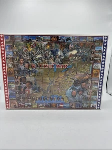 White Mountain The Civil War 1000 Piece Jigsaw Puzzle 24" X 30" History USA - Picture 1 of 13