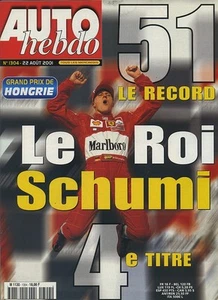 AUTO HEBDO n°1304 du 22 Août 2001 GP HONGRIE BMW 325ti IMPREZA WRX CIVIC TYPE R - Imagen 1 de 1