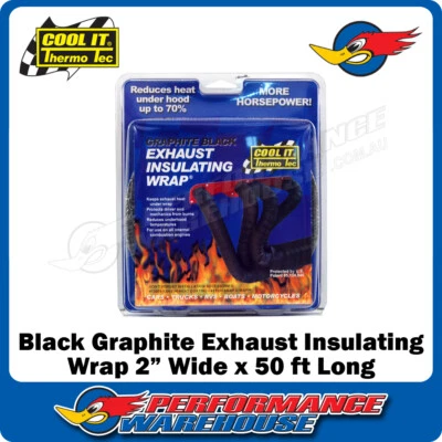 Thermo-Tec Black Graphite Exhaust Insulating Wrap 2 In. Wide 50 Ft. Roll 11022 - Image 1 of 2