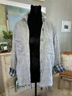 Diesel Black Gold Women’s Small Shirt Jacket Reversible Plaid Made In Italy