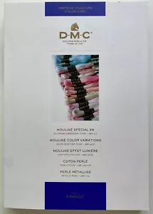 DMC Color Card - Embroidery Floss, Pearl Made with Real/Actual Thread Samples - Picture 1 of 5