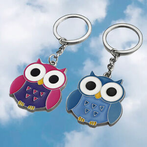 Exquisite Owl Cat Dog Keychains Cartoon Unisex Handbag Ornaments Car Keyhold F❤J