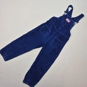 Disney Mickey for Kids Blue Corduroy Overalls Embroidered Sz 8 VINTAGE EXCELLENT - Picture 1 of 6