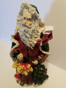 Santa Figurine Textured Detail With Beautiful Colors 11.5" - Picture 1 of 6