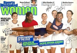 Brandi Chastain Foudy MacMillan Milbrett Sobrero signed 1999 SI USWNT poster JSA - Picture 1 of 1