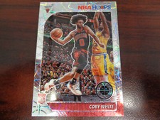 2019-20 Premium Stock Coby White #204 LASER Prizm ROOKIE CARD-Bulls