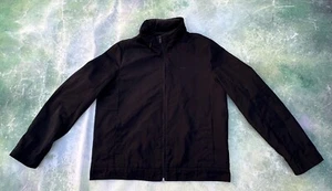Vintage Calvin Klein Men's Black Full Zip Hooded Jacket Size L. - Picture 1 of 5