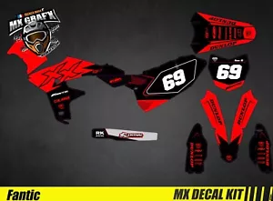 Kit Déco Moto pour / Mx Decal Kit for Fantic XX/XXF - Red - Imagen 1 de 1