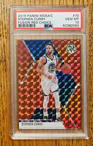 2019 Panini Mosaic Stephen Curry /88 Fusion Red Choice #70 PSA 10 Gem Mint - Picture 1 of 2