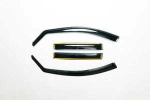 4PCS WIND RAIN TINTED BLACK DEFLECTORS WINDOW SHEILD FOR MERCEDES ML W164 - IE23 - Picture 1 of 9