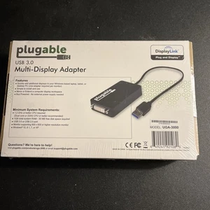 Adaptateur multi-écrans USB 3.0 enfichable modèle UGA-3000 NEUF livraison gratuite - Photo 1/2