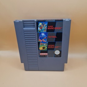 Super Mario Bros Tetris Nintendo World Cup Spiel NES 3 in 1