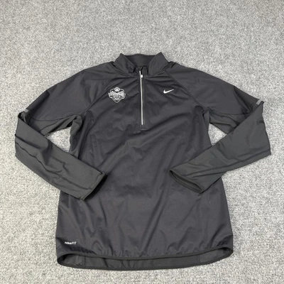 Nike Pullover Hombres Mediano Negro NikeFITDRY Vancouver 2010 Chaqueta para Correr Foto 1 de 4