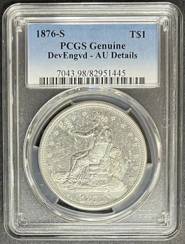 1876-S Trade Dollar PCGS AU Details, Buy 3 Items, Get $5 Off!! Cover