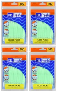 Dr. Fresh Soft Bristle Dental Floss Picks, 100 ct (4 Pack) - Picture 1 of 1