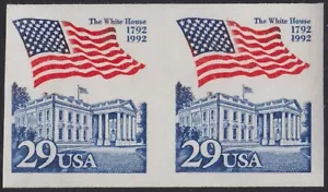 2609a VF MINT never hinged IMPERFORATE error pair - Picture 1 of 1