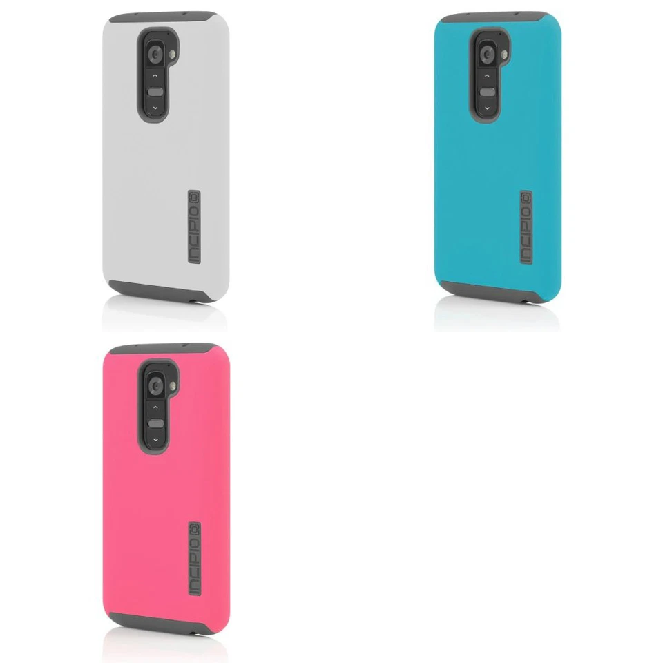 Nueva Funda Incipio DualPro para LG G2 AT&T, Sprint, T-Mobile Blanca, Cian, Rosa Foto 1 de 1