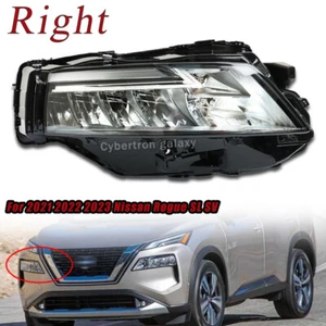 Conjunto de faros cromados derecho para 2021 2022 2023 Nissan Rogue SL SV - Imagen 1 de 8