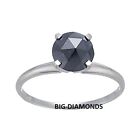 0.50 5.00Ct Black Diamond Round/Heart/Princess/Pear/Oval/Cushn/Emrld/RoseCt Ring