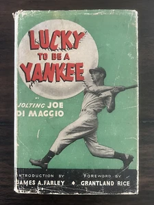 Lucky to be a Yankee by Joe DiMaggio (Hardcover 1946) SIGNED w/cert of authen - Bild 1 von 11
