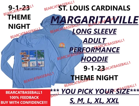 ST. LOUIS CARDINALS MARGARITAVILLE HOODY (YOU PICK SIZE)  9-1-23 THEME *PRE-SALE Cover