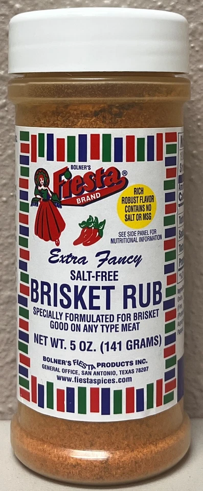 Frotar pechuga sin sal marca Bolner's Fiesta, coctelera de 5 onzas Foto 1 de 1