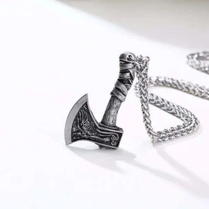 VIKING AXE NECKLACE - Picture 1 of 8