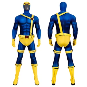 X-Men '97 Cyclops Scott Jumpsuit Bodysuit Cosplay Costume Suit Halloween Outfit - Picture 1 of 21