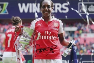Calcio - Danielle Carter - Fotografia firmata 12x8 pollici - Arsenal Women - Certificato di autenticità - Foto 1 di 1