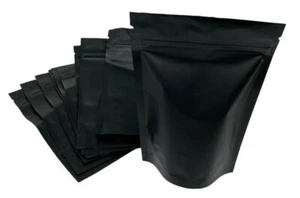 100PK Smell Proof Standing Mylar Bags Aluminum Foil Resealable Zip Lock 6x9x3 IN - Picture 1 of 2