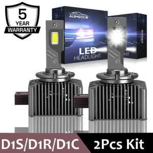 D1S D1R LED Headlight Bulbs 110W 6000K Super White HID Xenon Conversion Kit 2PCS - Picture 1 of 11