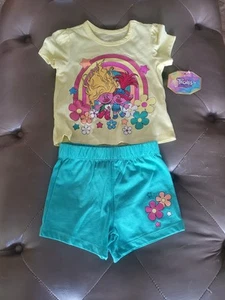 TROLLS Baby Girl 2 Piece Short Set Size 2T - Picture 1 of 12
