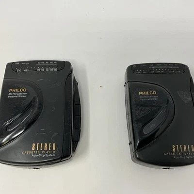 2 reproductores de casete estéreo AM/FM modelo 501K PHILCO de colección - SIN PROBAR Foto 1 de 4