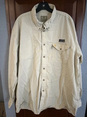 Camisa Beretta Para Hombres XXL Manga Larga Bronceada Tiro Caza Abotonada Planeta Hierro Foto 1 de 4