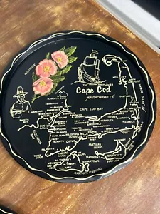 Mid-Century Cape Cod Metal Tourist Tray 1960’s Vintage - Picture 1 of 7