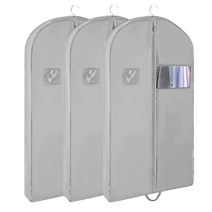 3 PCS 43"Garment Bags For Travel,Heavy Duty Garment Bag For Clothes Closet St... - Picture 1 of 8