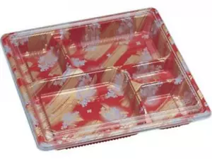 100 Set Disposable Bento box Lunch box Syokado with transparent lid Yoshino - Picture 1 of 1