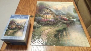 Ein ruhiger Abend Thomas Kinkade Ceaco Puzzle 300 Stck. 18 Zoll x 14 Zoll einmal benutzt sehr guter Zustand - Bild 1 von 11