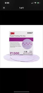 3M 30367 260L Series Sanding Discs 3 in Dia 1500 Grit Purple 50 Discs - Picture 1 of 1